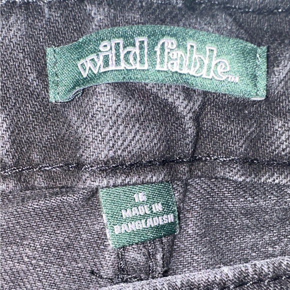 Mid-rise 90s Relaxed Straight Black Wash Jeans Women Sz 16 NWT Rigid wild fable - Picture 5 of 10